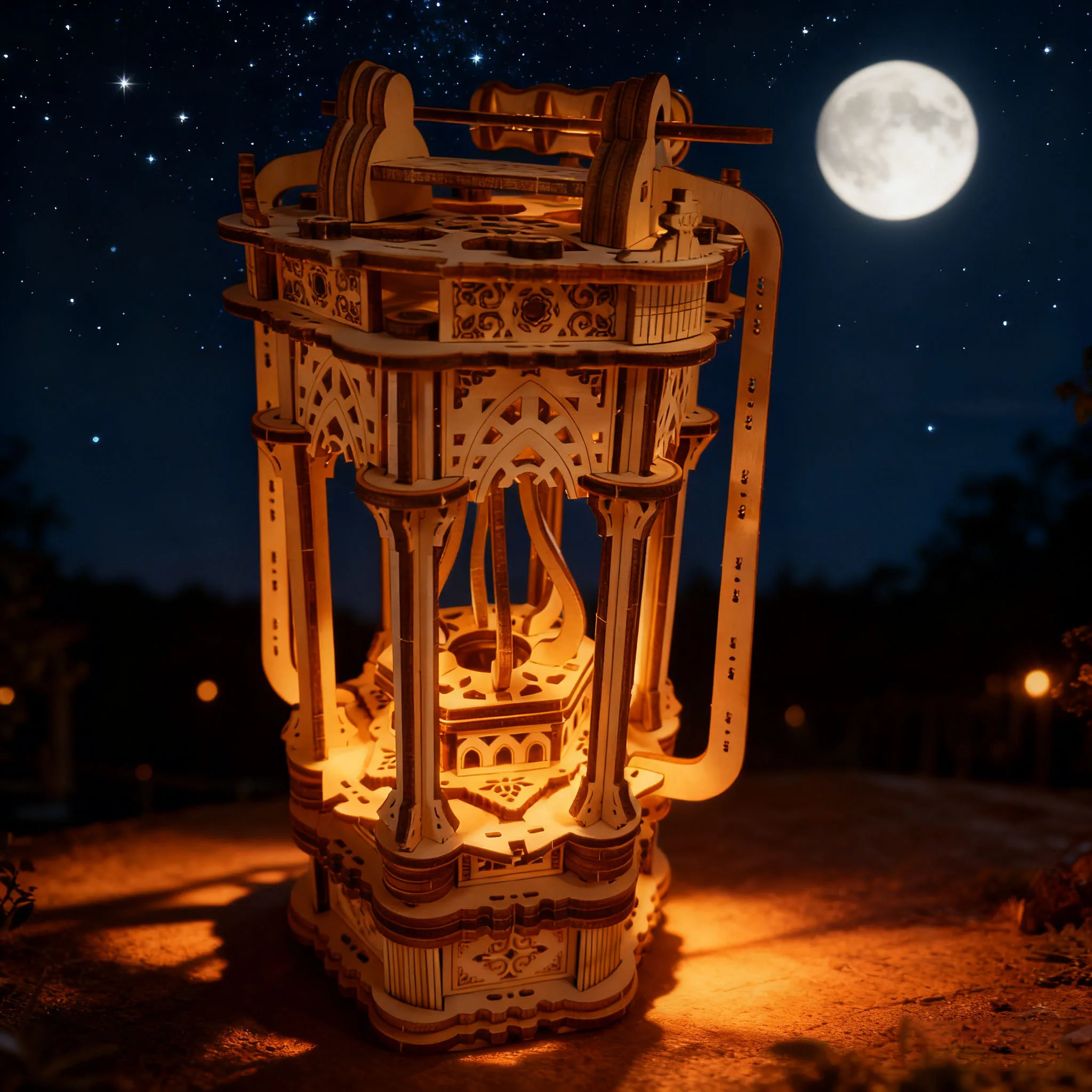 Wooden Chinese-style Tang Dynasty lamp model toy puzzle DIY wooden 3D puzzle assembly Birthday gift Christmas present
Wooden Chinese-style Tang Dynasty lamp model toy puzzle DIY wooden 3D puzzle assembly Birthday gift Christmas present