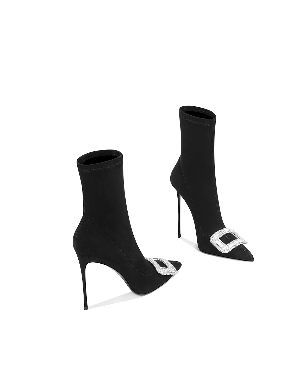 2025 Spring New Thin Boots Women's Black Velvet Pointed Heel Rhinestone Versatile Temperament
2025 Spring New Thin Boots Women's Black Velvet Pointed Heel Rhinestone Versatile Temperament