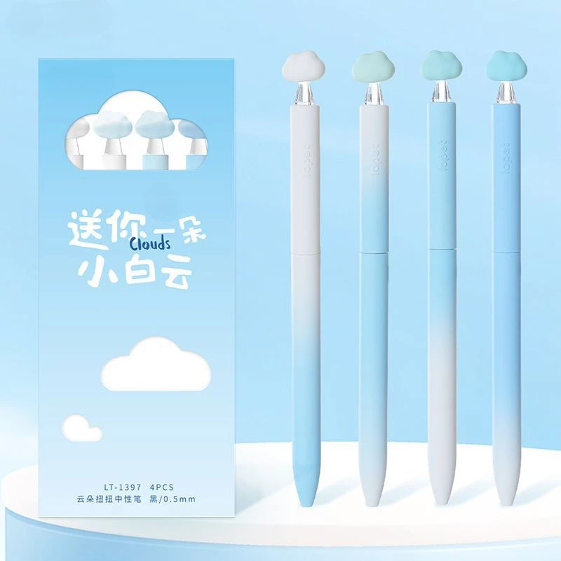 4pcs kawaii Cloud Gel pens Set Black ink 0.5mm Quick Drying ballpoint Cute Writing Pen School office Supplies Stationery
4pcs kawaii Cloud Gel pens Set Black ink 0.5mm Quick Drying ballpoint Cute Writing Pen School office Supplies Stationery