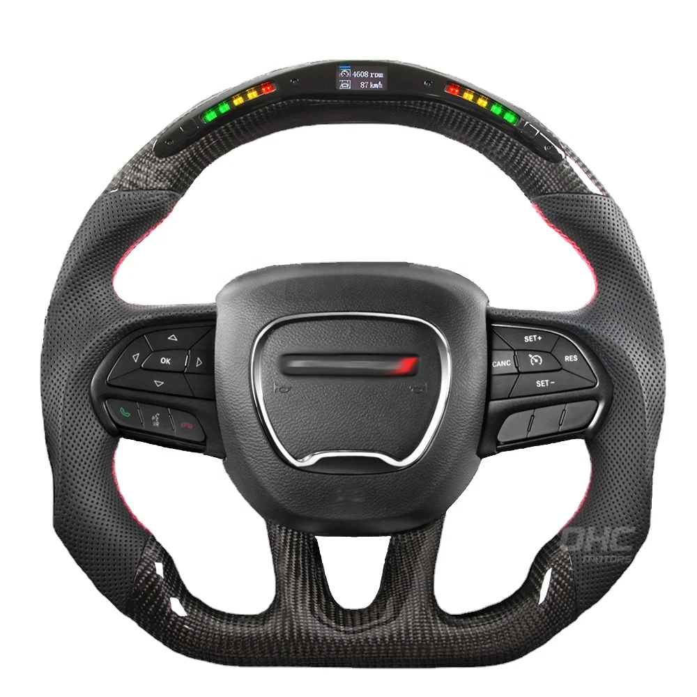 LED Steering Wheel for 2015 2016 2018 2021 Challenger Charger Srt Exhaust LED Rpm Carbon Fiber Steering Wheel
LED Steering Wheel for 2015 2016 2018 2021 Challenger Charger Srt Exhaust LED Rpm Carbon Fiber Steering Wheel