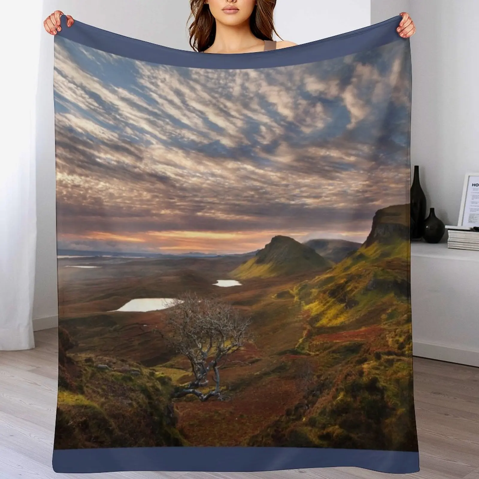 Quiraing Sunrise Trotternish Isle of Skye Scotland. Throw Blanket Ultra Soft Flannel Fleece Blanket for All Seasons
Quiraing Sunrise Trotternish Isle of Skye Scotland. Throw Blanket Ultra Soft Flannel Fleece Blanket for All Seasons