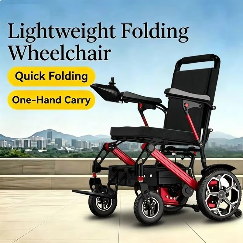 Ultra Light Aluminum Alloy Portable Folding Off Road All Terrain Mobility Electric Power Wheelchair
Ultra Light Aluminum Alloy Portable Folding Off Road All Terrain Mobility Electric Power Wheelchair