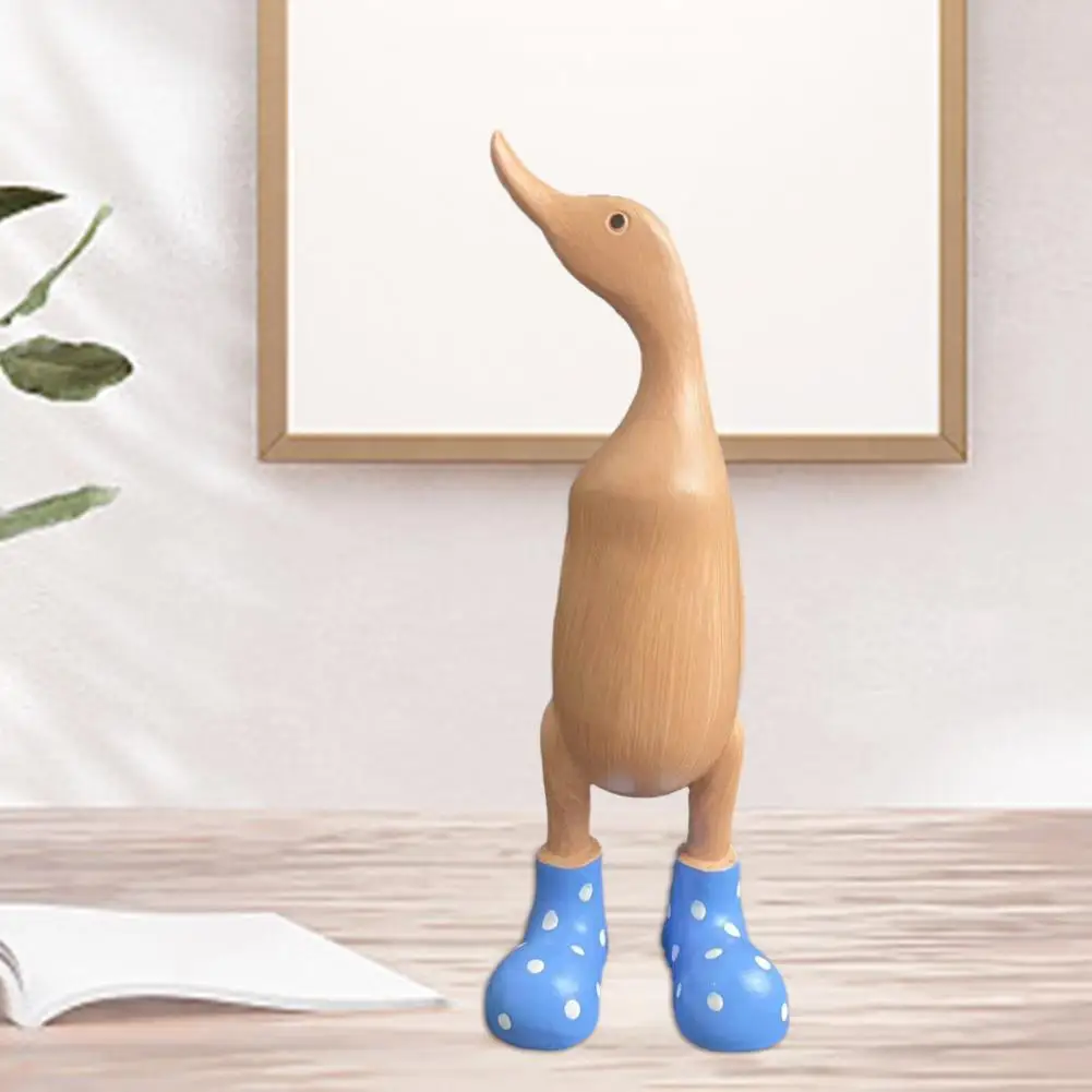 Wood Duck Sculpture Wooden Duck Ornament Charming Eco-friendly Wooden Duck Rain Boots Versatile Eye-catching Home Decor
Wood Duck Sculpture Wooden Duck Ornament Charming Eco-friendly Wooden Duck Rain Boots Versatile Eye-catching Home Decor