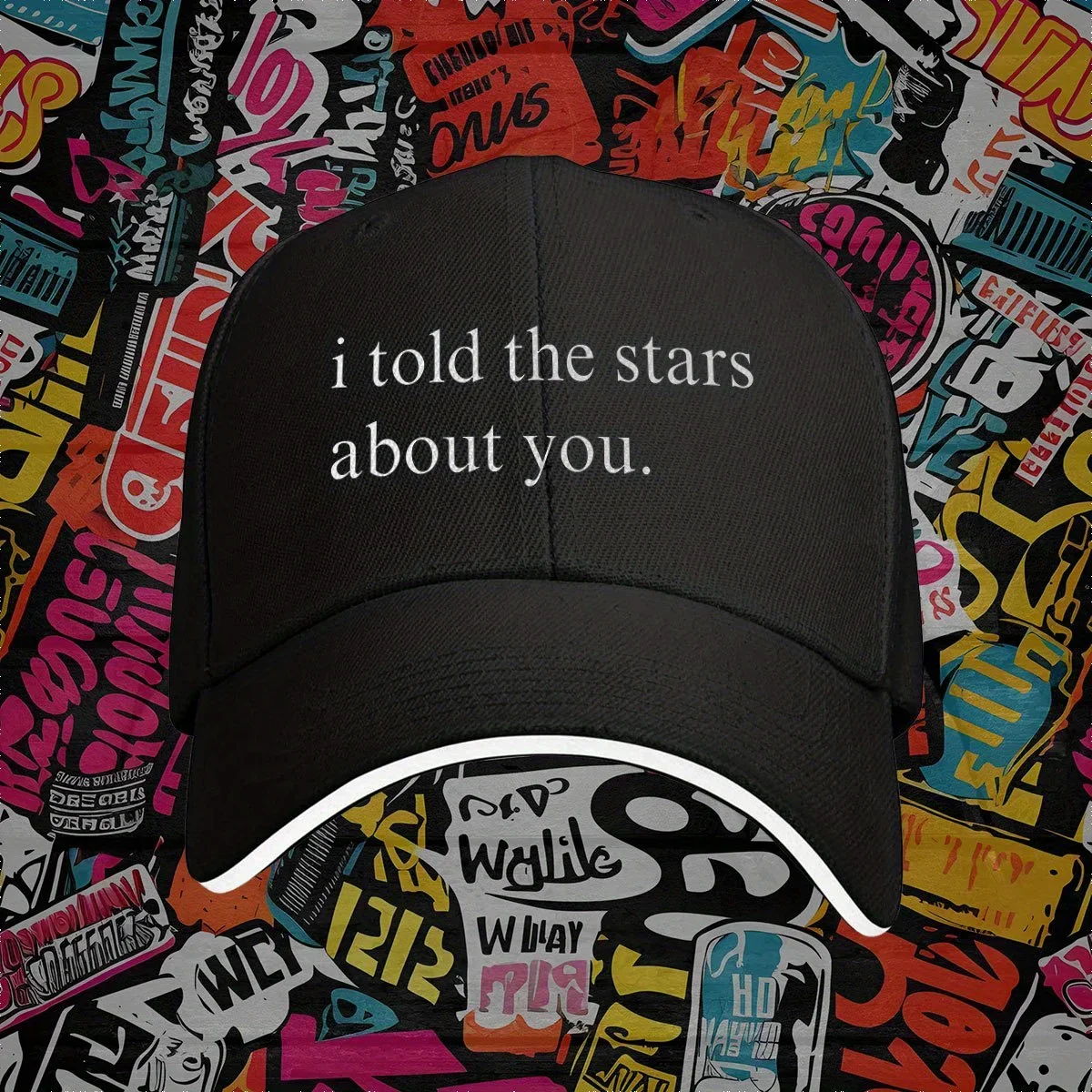 I Told The Stars about You Кепка-сэндвич с принтом Бейсбольная кепка Шляпа дальнобойщика Поп Универсальная унисекс Кепка дальнобойщика и бейсболка
I Told The Stars about You Кепка-сэндвич с принтом Бейсбольная кепка Шляпа дальнобойщика Поп Универсальная унисекс Кепка дальнобойщика и бейсболка