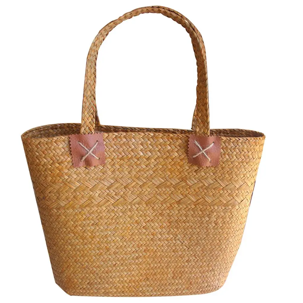 Seaweed Woven Bag Straw Handbag Large Capacity Women Beach Picnic Grocery Tote Zipper Flower Basket Home Decor Storage Shopping
Seaweed Woven Bag Straw Handbag Large Capacity Women Beach Picnic Grocery Tote Zipper Flower Basket Home Decor Storage Shopping