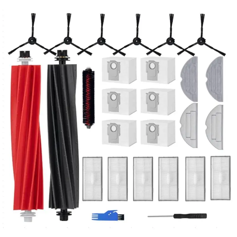 A67P-Parts Accessories Set For Roborock S8 Pro Ultra Vacuum Cleaner, 1 Double Brush System Model Main Brushes
A67P-Parts Accessories Set For Roborock S8 Pro Ultra Vacuum Cleaner, 1 Double Brush System Model Main Brushes