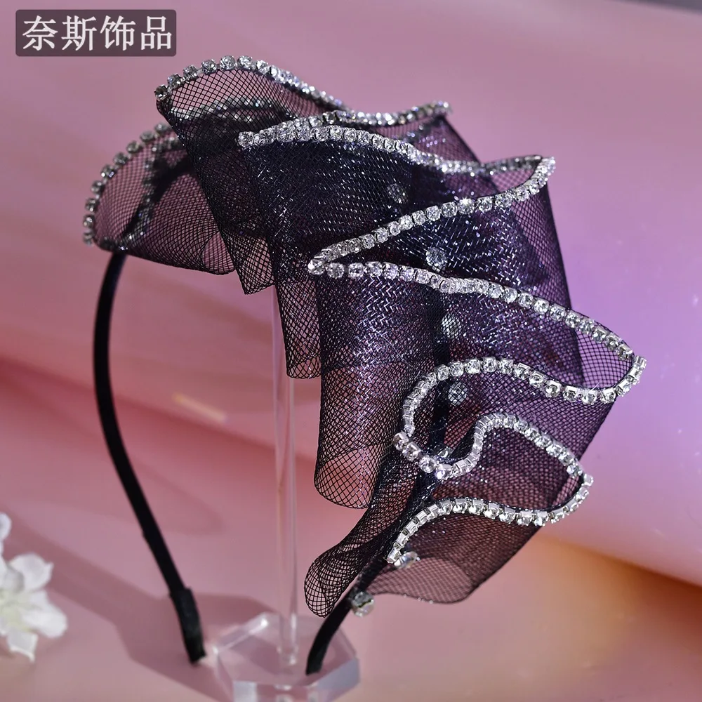 Multi-layer Black Mesh Fascinator Hat Hairbands for Women Fancy Show Church Cocktail Ins Party Fishnet Rhinestone Hair Jewelry 
Multi-layer Black Mesh Fascinator Hat Hairbands for Women Fancy Show Church Cocktail Ins Party Fishnet Rhinestone Hair Jewelry