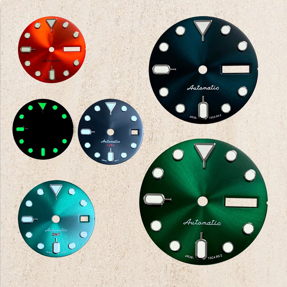 Циферблат 28,5 мм с логотипом S, подходит для NH35/NH36/4R/7S, японский автоматический механизм, зеленый светящийся
Циферблат 28,5 мм с логотипом S, подходит для NH35/NH36/4R/7S, японский автоматический механизм, зеленый светящийся