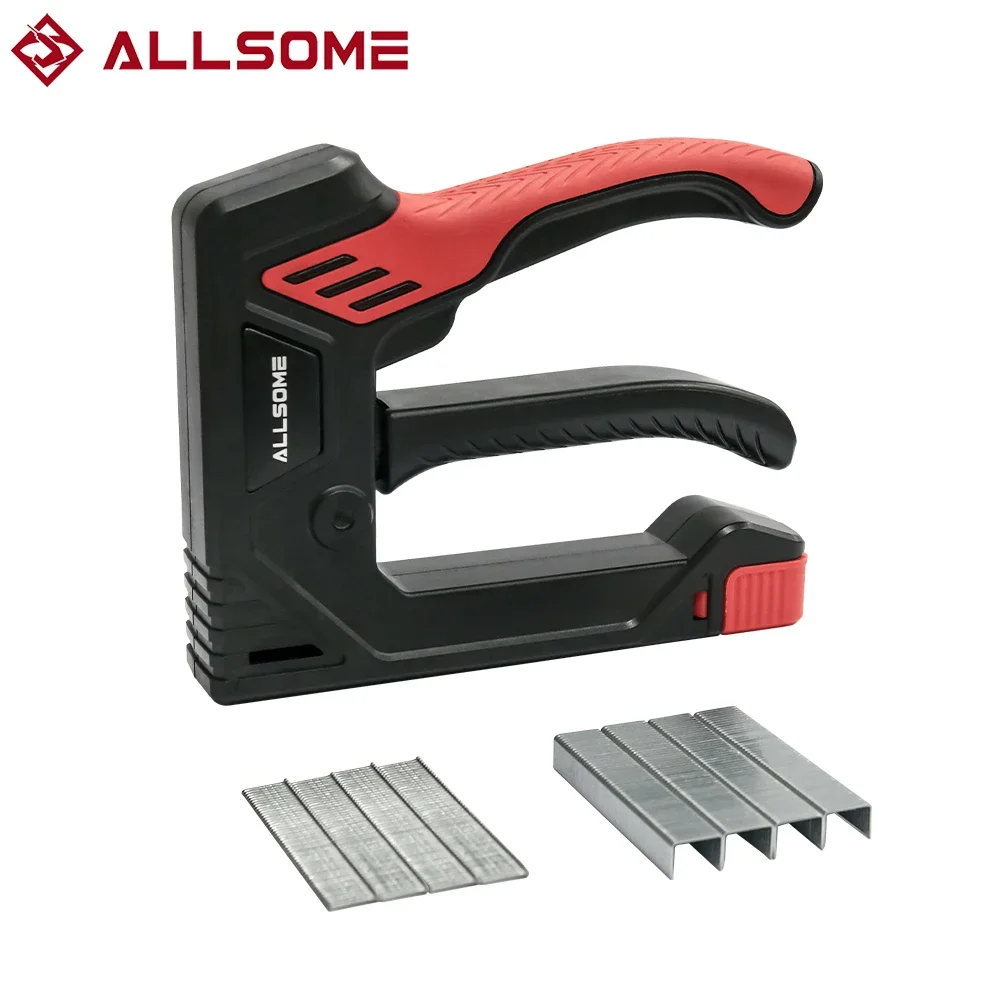 Клепельный пистолет Allsome с 400 шт. скоб, Стандартная нагрузка, ручная обивка, набор для ногтей, ручной степлер для обивки
Клепельный пистолет Allsome с 400 шт. скоб, Стандартная нагрузка, ручная обивка, набор для ногтей, ручной степлер для обивки