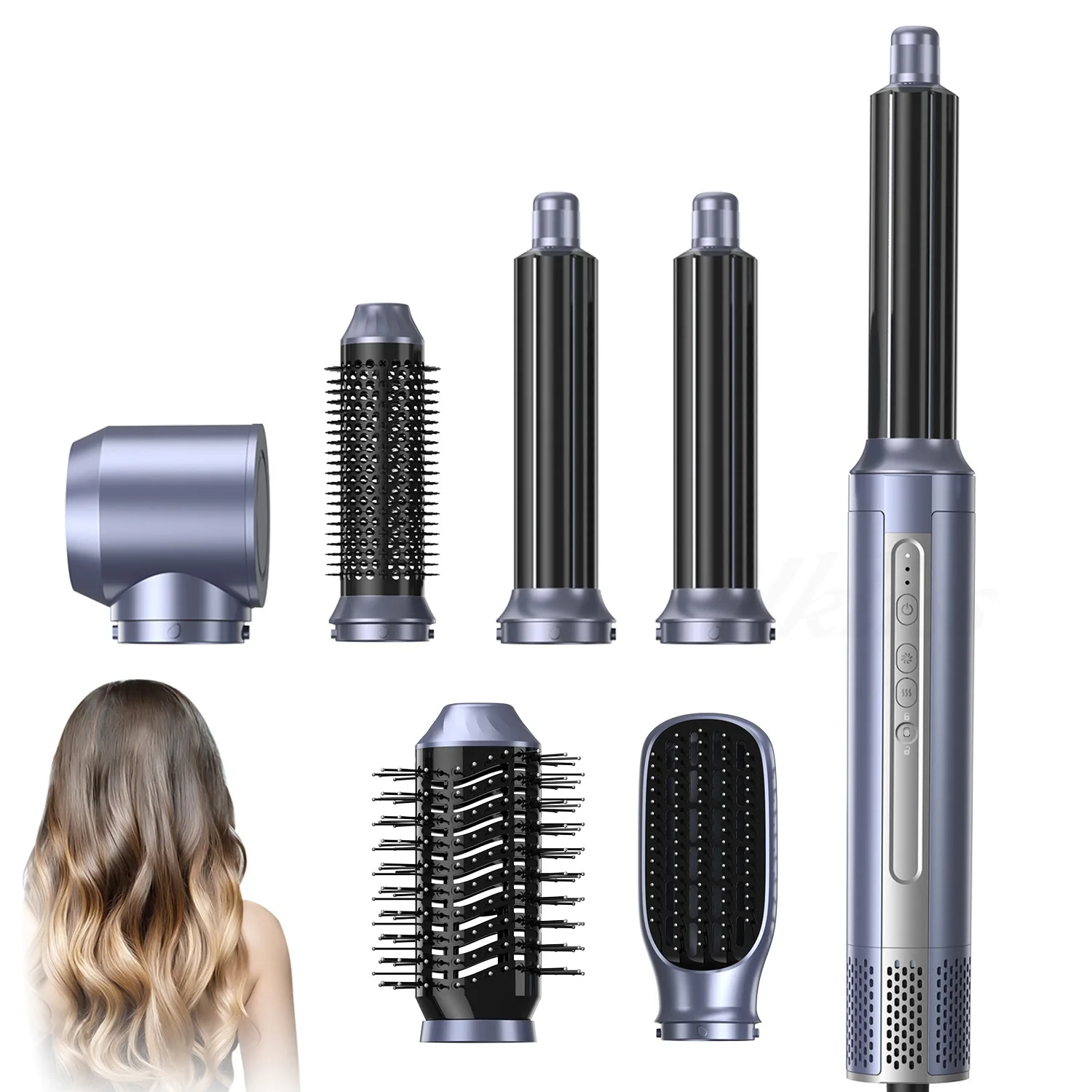 High-speed Hair Dryer Modeling Hot Air Comb All in 1 Straight Hair Comb Curling Iron Negative Ion Multi-functional HairDryer Set
High-speed Hair Dryer Modeling Hot Air Comb All in 1 Straight Hair Comb Curling Iron Negative Ion Multi-functional HairDryer Set