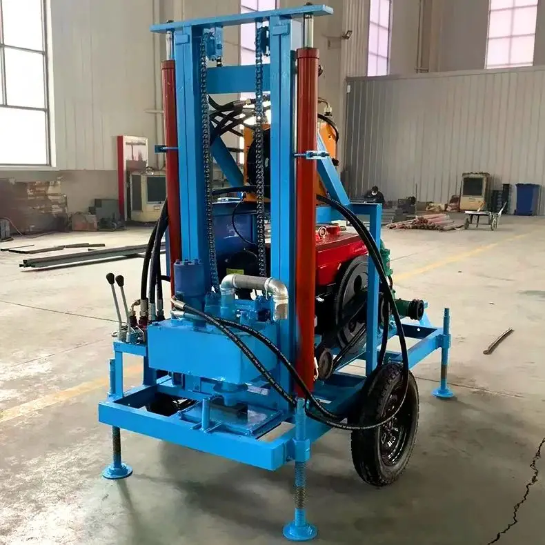 Customized Crawler Mounted Portable Diesel Hydraulic Water Well Drill 22HP 25HP 28HP 30HP 35HP 100m 150m 180m High Efficiency
Customized Crawler Mounted Portable Diesel Hydraulic Water Well Drill 22HP 25HP 28HP 30HP 35HP 100m 150m 180m High Efficiency
