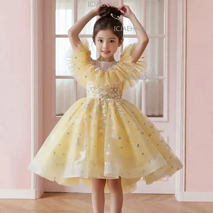 Kids Dress Luxury Niche Flower Girl Wedding Birthday Princess Dress Little Host Piano Performance Catwalk Costume Children
Kids Dress Luxury Niche Flower Girl Wedding Birthday Princess Dress Little Host Piano Performance Catwalk Costume Children