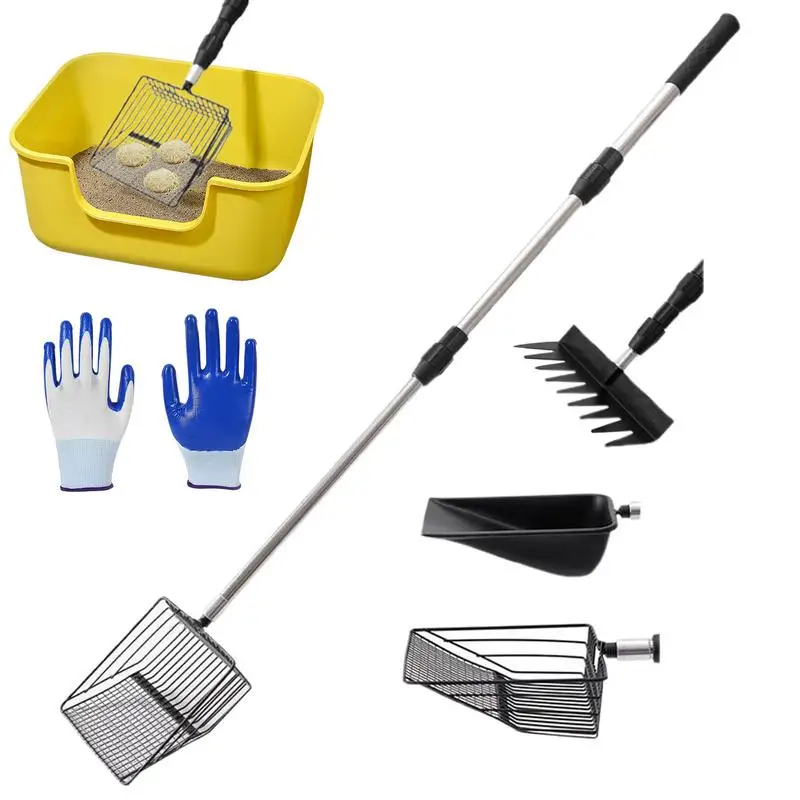 Poop Scooper For Chicken Coop Extendable Litter Sifting Shovel Multifunctional Cleaning Tool With 4 Shovel Heads For Animal
Poop Scooper For Chicken Coop Extendable Litter Sifting Shovel Multifunctional Cleaning Tool With 4 Shovel Heads For Animal
