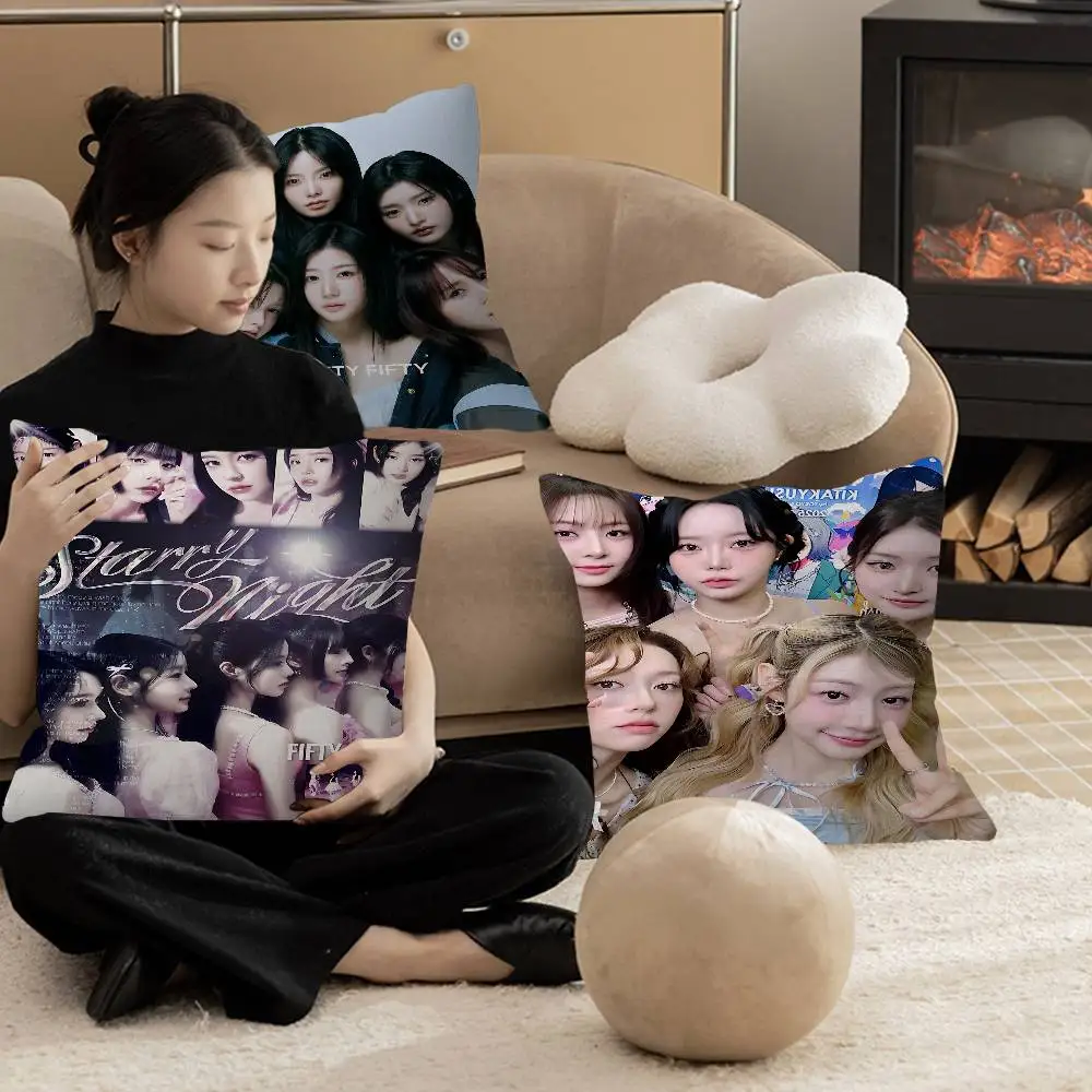 Kpop Group F-fifty Fifty персонализированная подушка пылезащитный чехол для спальни, детская вечеринка, украшение, наволочка, подарок на день рождения для детей
Kpop Group F-fifty Fifty персонализированная подушка пылезащитный чехол для спальни, детская вечеринка, украшение, наволочка, подарок на день рождения для детей