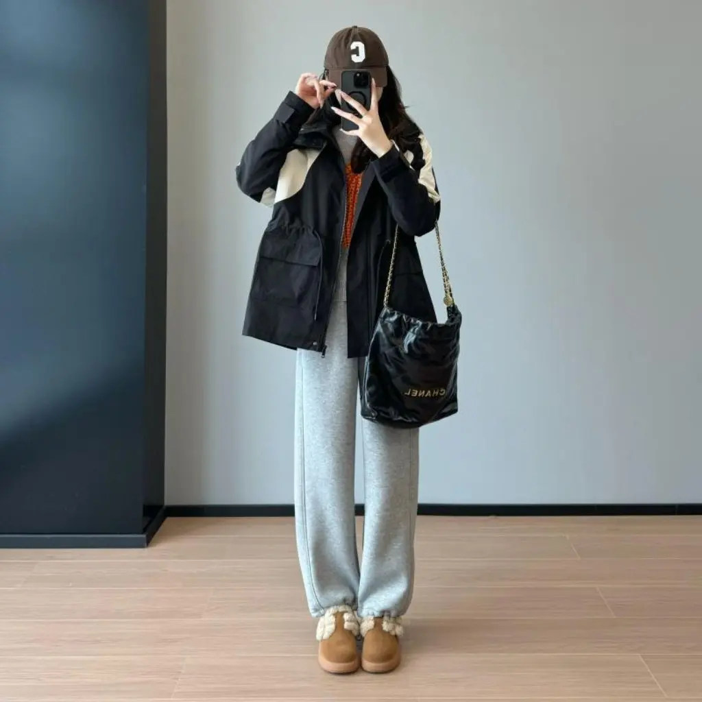 Куртка на хлопковой подкладке Assaultr, одежда контрастного цвета, спортивный топ с капюшоном для отдыха, уличный женский топ F102212 
Куртка на хлопковой подкладке Assaultr, одежда контрастного цвета, спортивный топ с капюшоном для отдыха, уличный женский топ F102212