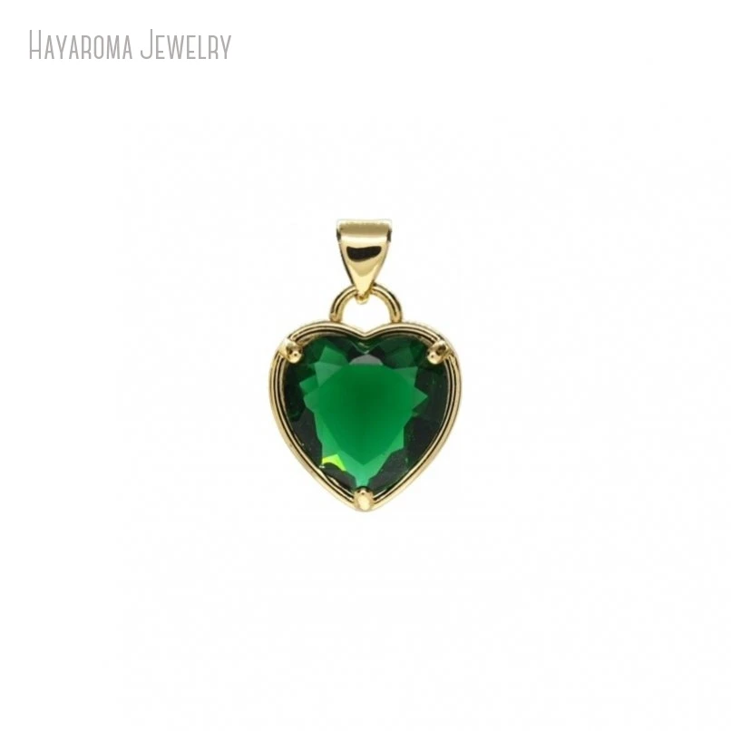 2Pcs Wholesale Gift For Her Jewelry Gold Color Green Hearts Heart Shape Point Glass Pendant Charms PM47621
2Pcs Wholesale Gift For Her Jewelry Gold Color Green Hearts Heart Shape Point Glass Pendant Charms PM47621