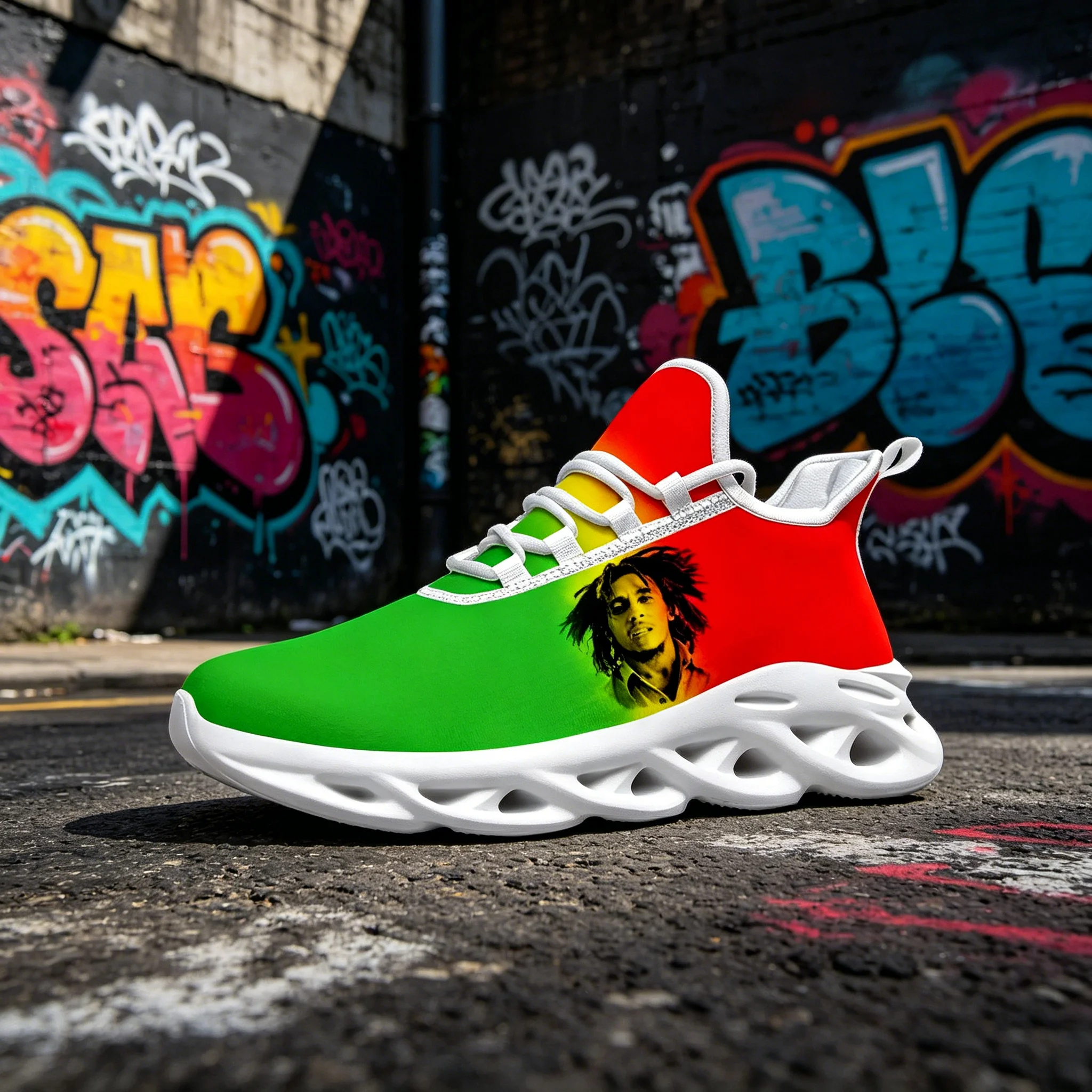 Bob Marley Street Style Blade Sneakers Vintage Reggae Art Print Soft Sole Unisex Casual Footwear
Bob Marley Street Style Blade Sneakers Vintage Reggae Art Print Soft Sole Unisex Casual Footwear