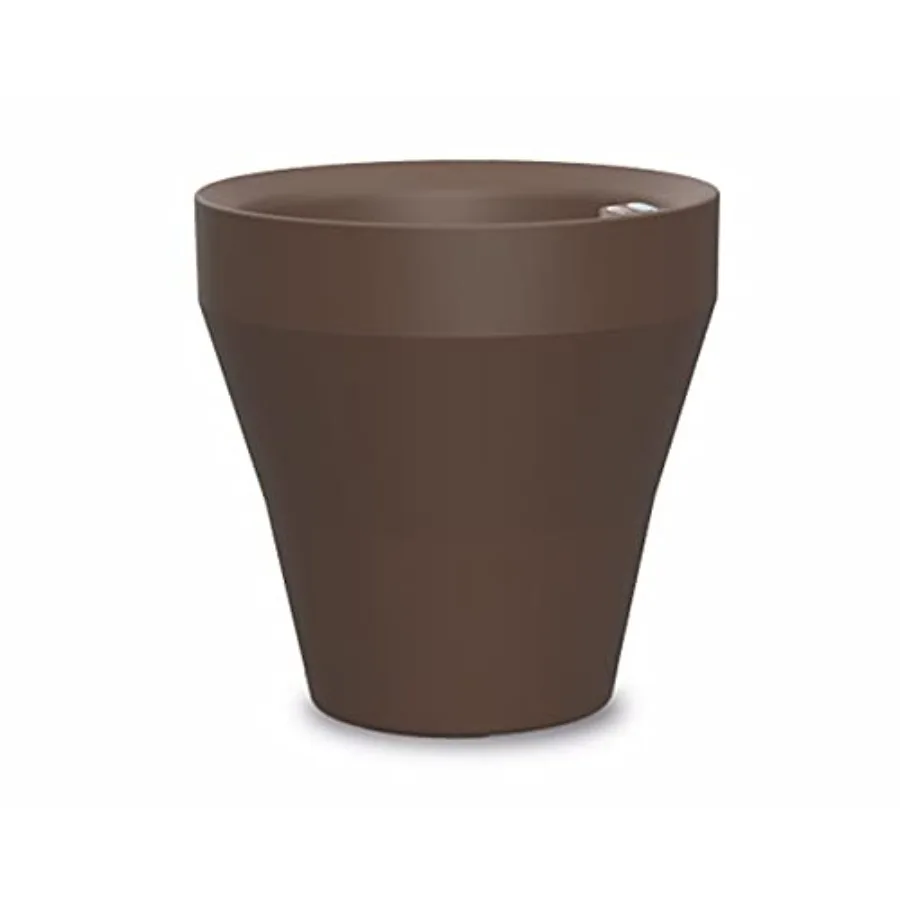 Indoor/Outdoor self-watering planter with water level indicator weather-safe poly-resin bark brown modern rim design for health
Indoor/Outdoor self-watering planter with water level indicator weather-safe poly-resin bark brown modern rim design for health