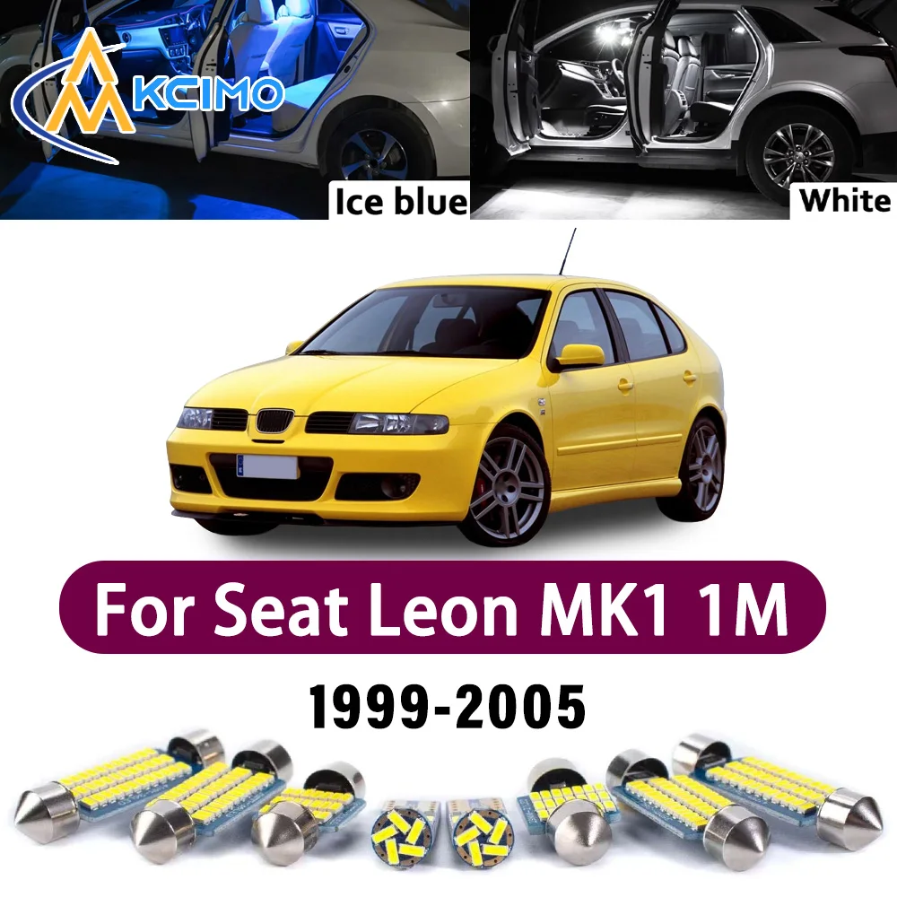High Lumen CANBUS Error Free LED Interior Light Kit For Seat Leon MK1 1M 1999-2005 Map Trunk Reading Dome Lamp Bulbs Set
High Lumen CANBUS Error Free LED Interior Light Kit For Seat Leon MK1 1M 1999-2005 Map Trunk Reading Dome Lamp Bulbs Set