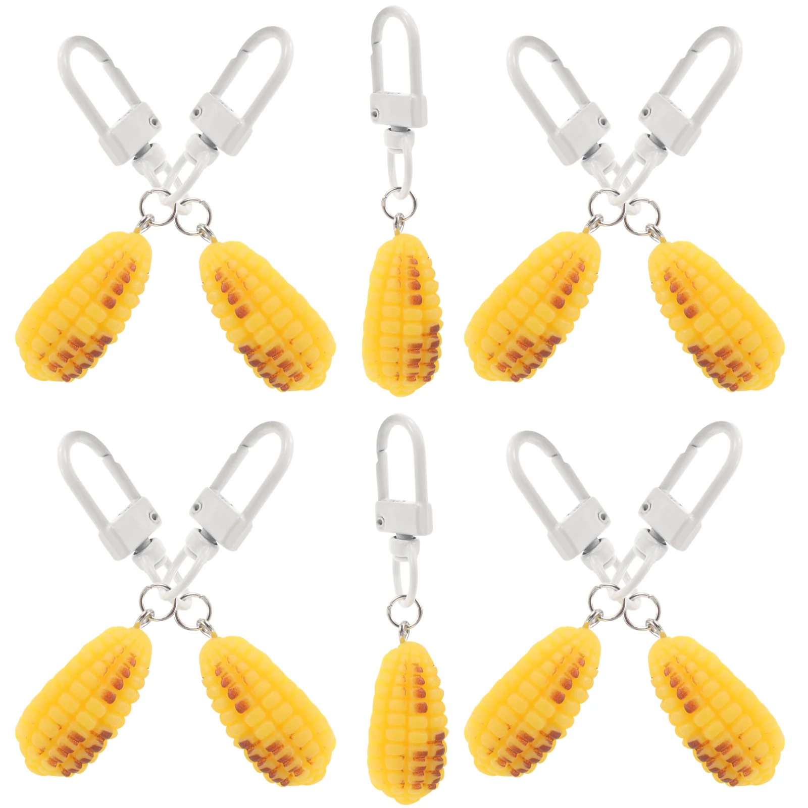 10 Pcs Food Keychain Bag Pendant Purse Hanging Charms Artificial Metal Mini Simulation Keyring
10 Pcs Food Keychain Bag Pendant Purse Hanging Charms Artificial Metal Mini Simulation Keyring