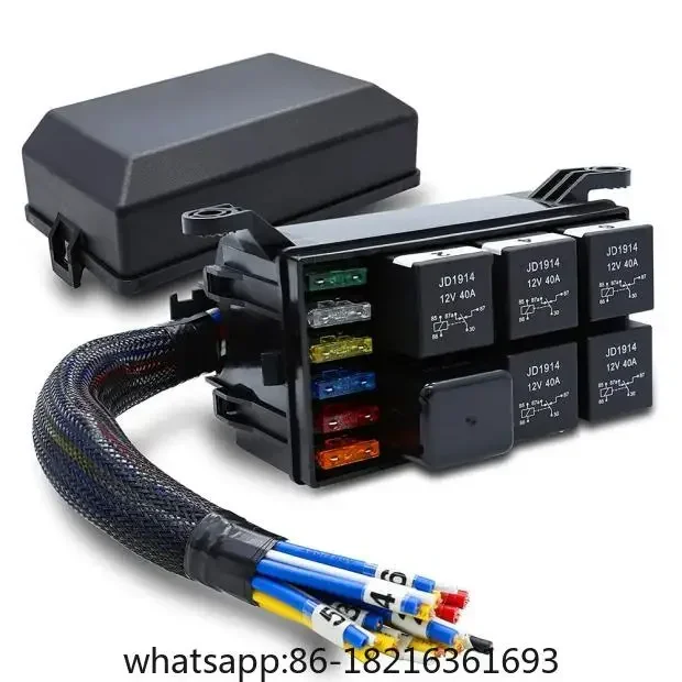 12V automotive fuse and relay box with pre wired automotive 6-way modified control box with wire
12V automotive fuse and relay box with pre wired automotive 6-way modified control box with wire