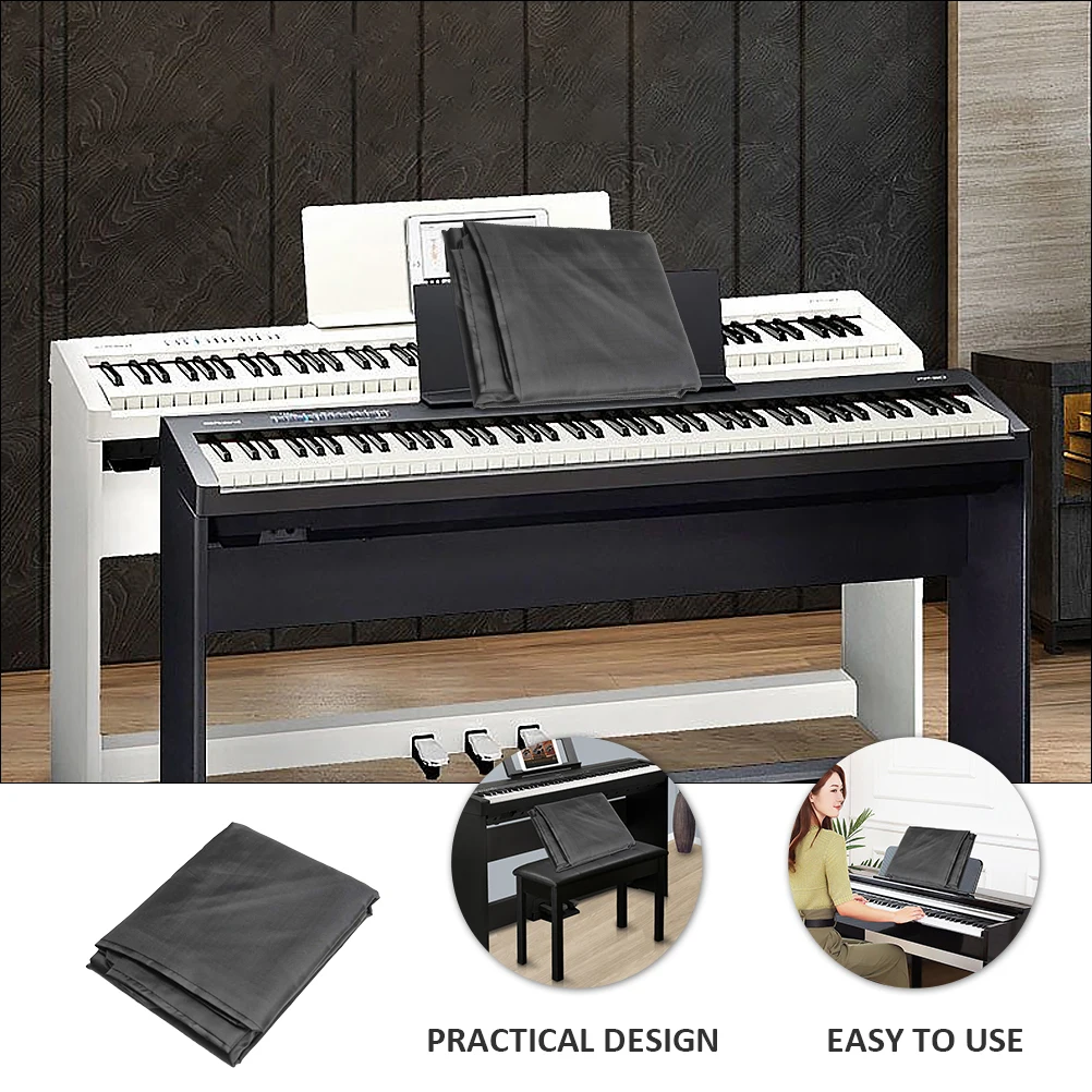 Electric Piano Dust Cover for 61 88 Keys Keyboard Protective Polyester Cover Reusable Washable Hygienic Design Keep Piano Clean
Electric Piano Dust Cover for 61 88 Keys Keyboard Protective Polyester Cover Reusable Washable Hygienic Design Keep Piano Clean