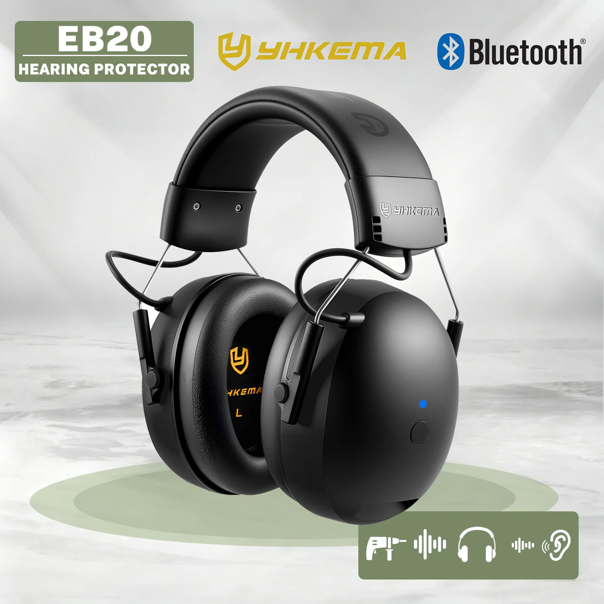 Bluetooth 6.0 Tactical Headset, Active Noise Cancelling Earmuffs for Shooting Range, Rechargeable Hearing Protector for Hunting
Bluetooth 6.0 Tactical Headset, Active Noise Cancelling Earmuffs for Shooting Range, Rechargeable Hearing Protector for Hunting