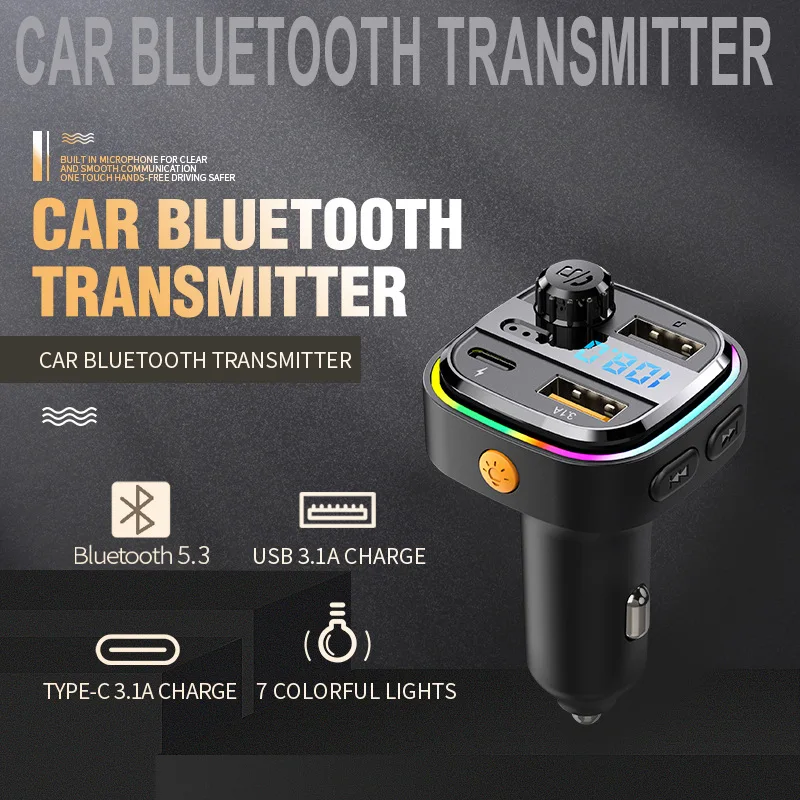 New Bluetooth Mp3 Car Wireless Charger FM Frequency Digital Display Charger Player Cigarette Lighter Fast Charging Car Charger
New Bluetooth Mp3 Car Wireless Charger FM Frequency Digital Display Charger Player Cigarette Lighter Fast Charging Car Charger