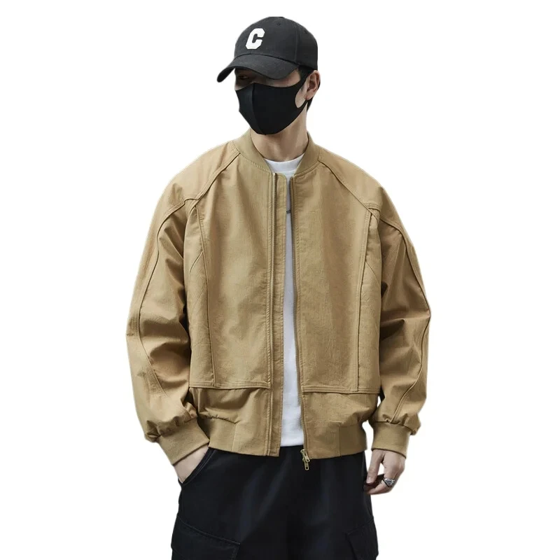 2026 Spring Autumn Men's Baseball Varsity Jacket Streetwear Fashion Loose Casual Short Bomber Jacket Ctiyboy Coat Outerwear
2026 Spring Autumn Men's Baseball Varsity Jacket Streetwear Fashion Loose Casual Short Bomber Jacket Ctiyboy Coat Outerwear