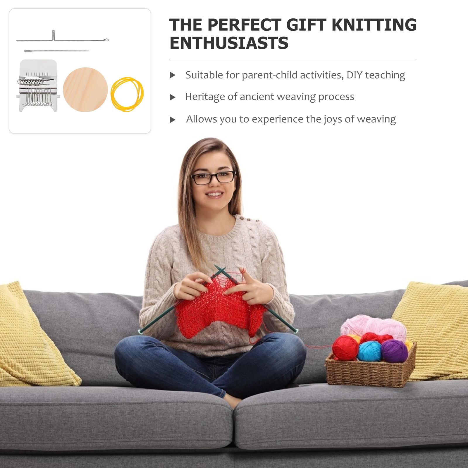 Traditional Craft Weaving Tools Wooden And Iron Frame Handmade Scarf Mat Cap For Children Adults
Traditional Craft Weaving Tools Wooden And Iron Frame Handmade Scarf Mat Cap For Children Adults