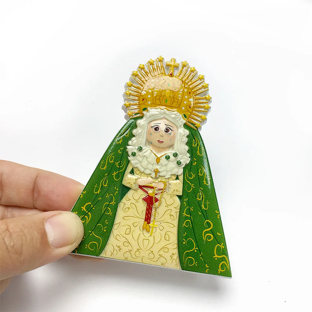 Resin material fridge magnet - Statue of the Virgin Mary magnetic decoration - Home and kitchen decorative item
Resin material fridge magnet - Statue of the Virgin Mary magnetic decoration - Home and kitchen decorative item