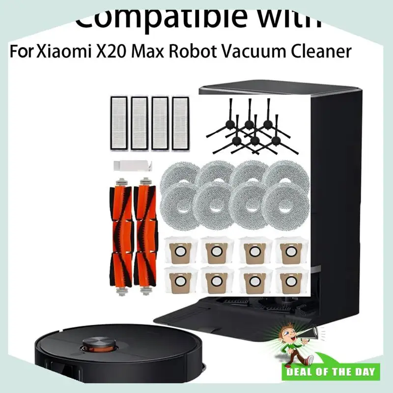 24-часовая доставка для робота-пылесоса Xiaomi X20 Max, набор аксессуаров, запасные части в комплекте 
24-часовая доставка для робота-пылесоса Xiaomi X20 Max, набор аксессуаров, запасные части в комплекте