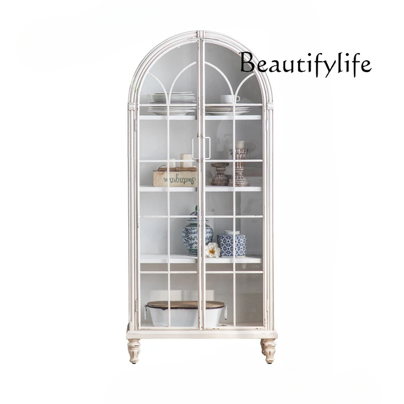 French Simple White Arch Storage Hallway Cabinet Hotel Restaurant Decorative Dining Side Display Cabinet
French Simple White Arch Storage Hallway Cabinet Hotel Restaurant Decorative Dining Side Display Cabinet