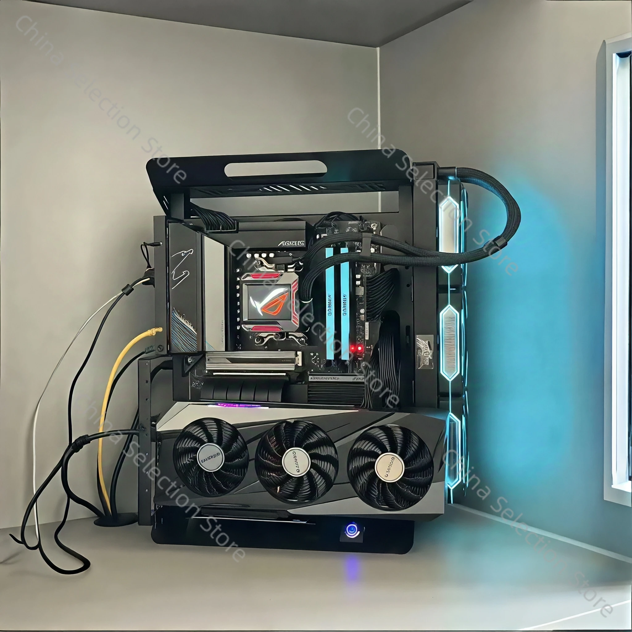 Open chassis atx/matx computer chassis rack desktop itx creative graphics card vertical plug DIY small chassis
Open chassis atx/matx computer chassis rack desktop itx creative graphics card vertical plug DIY small chassis