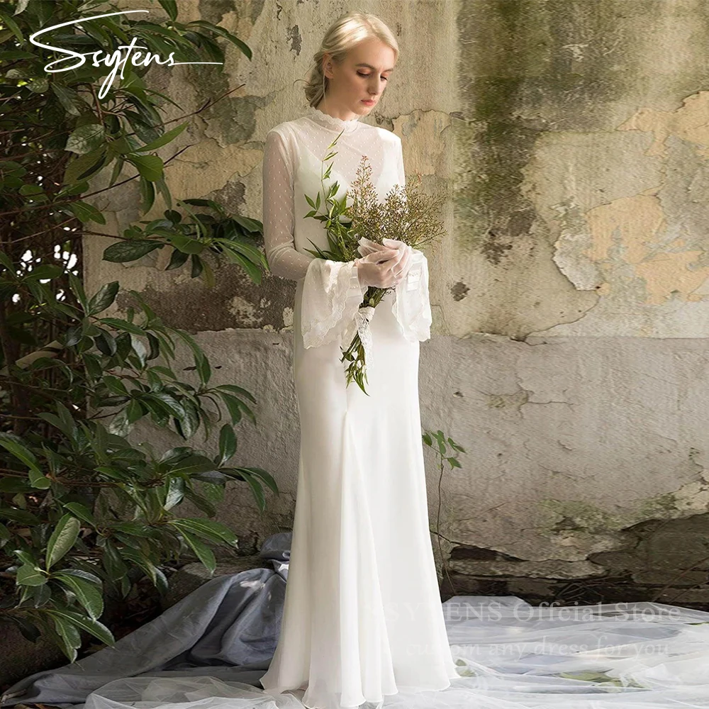SSYTENS Elegant Mermaid Wedding Dress Long Sleeves Women 2026 Illusion Vintage Bridal Gown Simple Vestidos De Novia Customized
SSYTENS Elegant Mermaid Wedding Dress Long Sleeves Women 2026 Illusion Vintage Bridal Gown Simple Vestidos De Novia Customized