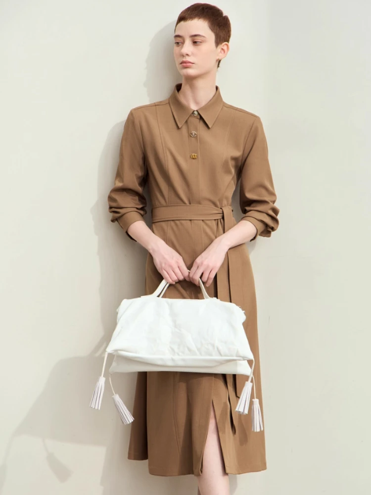 Amii Minimalism Dresses for Woman 2025 Autumn New Lapel with Belt Slim Midi Dresses Fashion Office Lady Woman Clothing 12443045
Amii Minimalism Dresses for Woman 2025 Autumn New Lapel with Belt Slim Midi Dresses Fashion Office Lady Woman Clothing 12443045