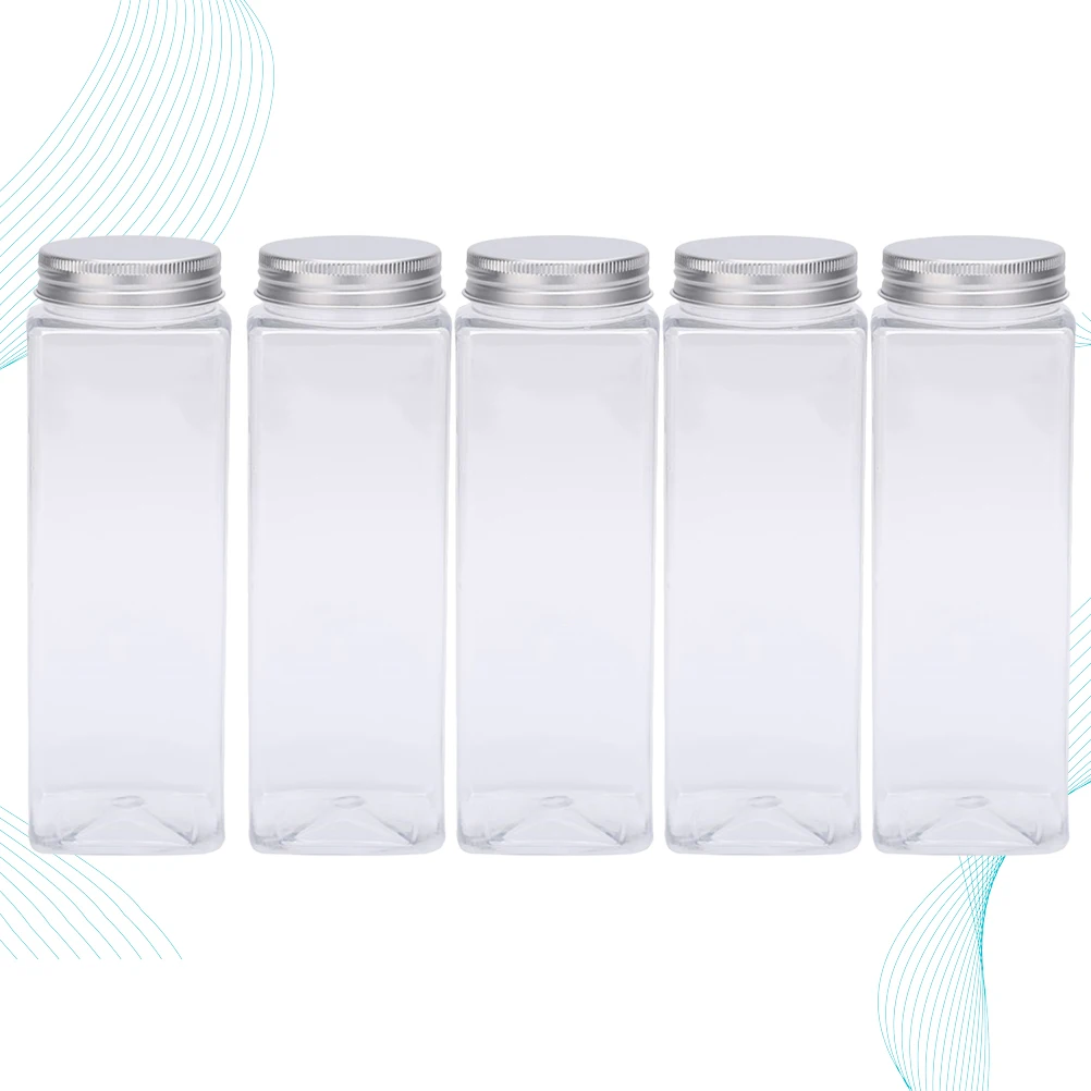 5pcs 500Ml Plastic Pet Bottles Crystal Clear Coffee Juice Storage Containers Holeless Lid Daily Use Kitchen Dispenser
5pcs 500Ml Plastic Pet Bottles Crystal Clear Coffee Juice Storage Containers Holeless Lid Daily Use Kitchen Dispenser