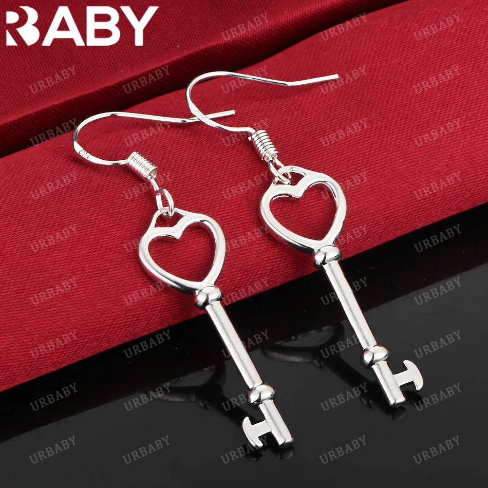 URBABY 925 Sterling Silver Heart Key Drop Earrings For Women Jewelry Fashion Party and Daily Wear
URBABY 925 Sterling Silver Heart Key Drop Earrings For Women Jewelry Fashion Party and Daily Wear