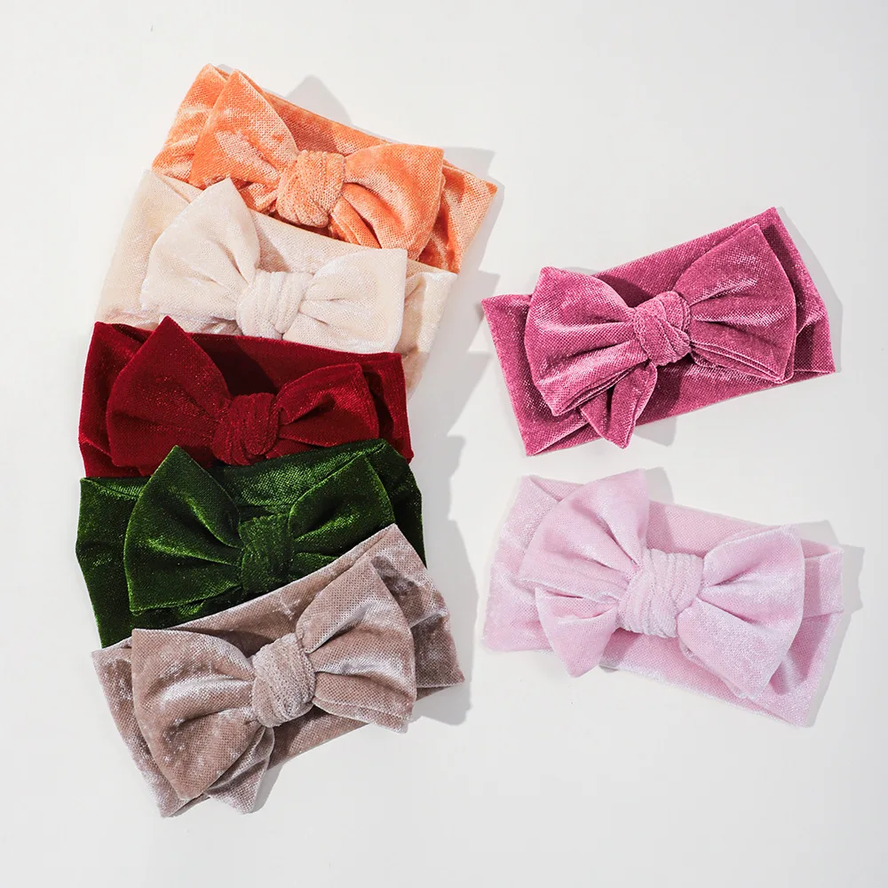 Baby Bow Headbands Newborn Elastic Velvet Fontanel Protection Turban for Children Hair Accessories Kids Winter Warm Hairband
Baby Bow Headbands Newborn Elastic Velvet Fontanel Protection Turban for Children Hair Accessories Kids Winter Warm Hairband