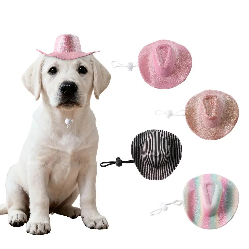 Pet Cowboy Hat Adjustable Size Adjustable Rope Pet Hat for Small to Medium Pets Glittery Western Cowboy Hat for Pets
Pet Cowboy Hat Adjustable Size Adjustable Rope Pet Hat for Small to Medium Pets Glittery Western Cowboy Hat for Pets