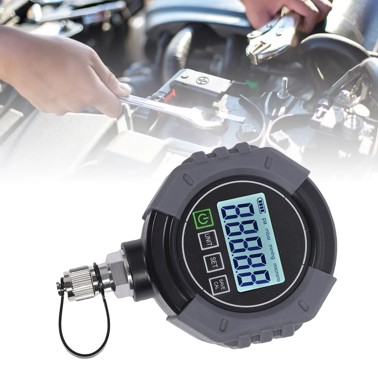 Digital Vacuum Pressure Meter 14 PSI 7/16-20UNF Vacuum Gage Easy To Use Backlit LCD Display for HVAC and Refrigeration Systems
Digital Vacuum Pressure Meter 14 PSI 7/16-20UNF Vacuum Gage Easy To Use Backlit LCD Display for HVAC and Refrigeration Systems