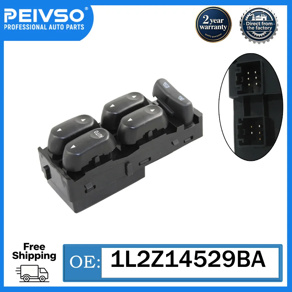 1L2Z14529BA Power Window Switch Driver Side for Ford F250 F350 F450 F550 02-04 Crown Victoria 02-06 Excursion 02-05
1L2Z14529BA Power Window Switch Driver Side for Ford F250 F350 F450 F550 02-04 Crown Victoria 02-06 Excursion 02-05