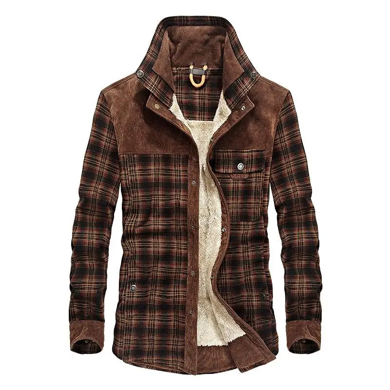 Men's Thick Warm Plaid Shirt Jacket Pure Cotton Long Sleeve Printed Inner Wear European Style Casual Daily Fashion Clothing
Men's Thick Warm Plaid Shirt Jacket Pure Cotton Long Sleeve Printed Inner Wear European Style Casual Daily Fashion Clothing