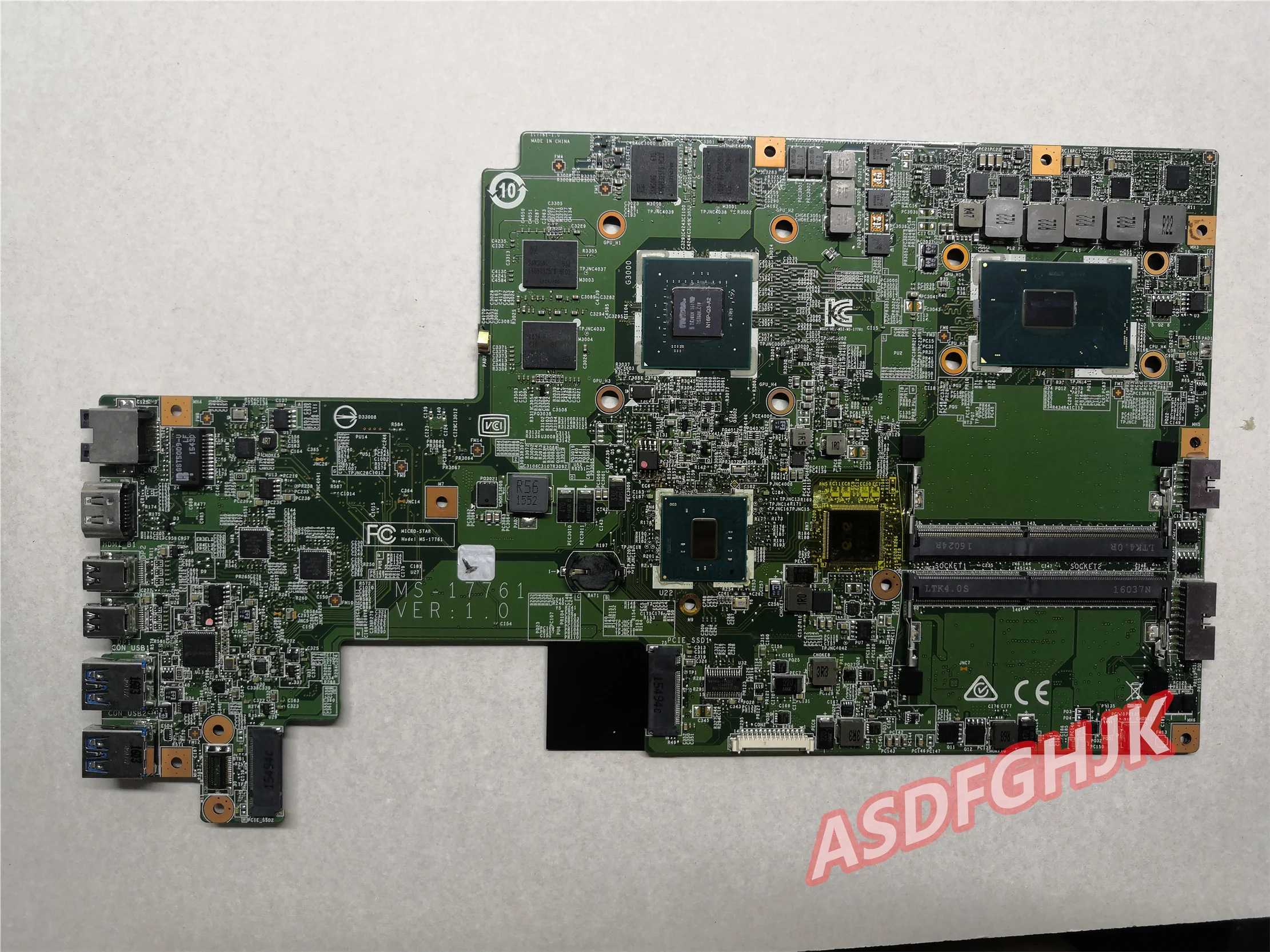 Оригинальная материнская плата MS-17761 VER 1.0 ДЛЯ MSI STEALTH GS70 6QC MS-1776 ws70 для ноутбука с I7-6700HQ и m2000m, 100% протестировано, ОК
Оригинальная материнская плата MS-17761 VER 1.0 ДЛЯ MSI STEALTH GS70 6QC MS-1776 ws70 для ноутбука с I7-6700HQ и m2000m, 100% протестировано, ОК