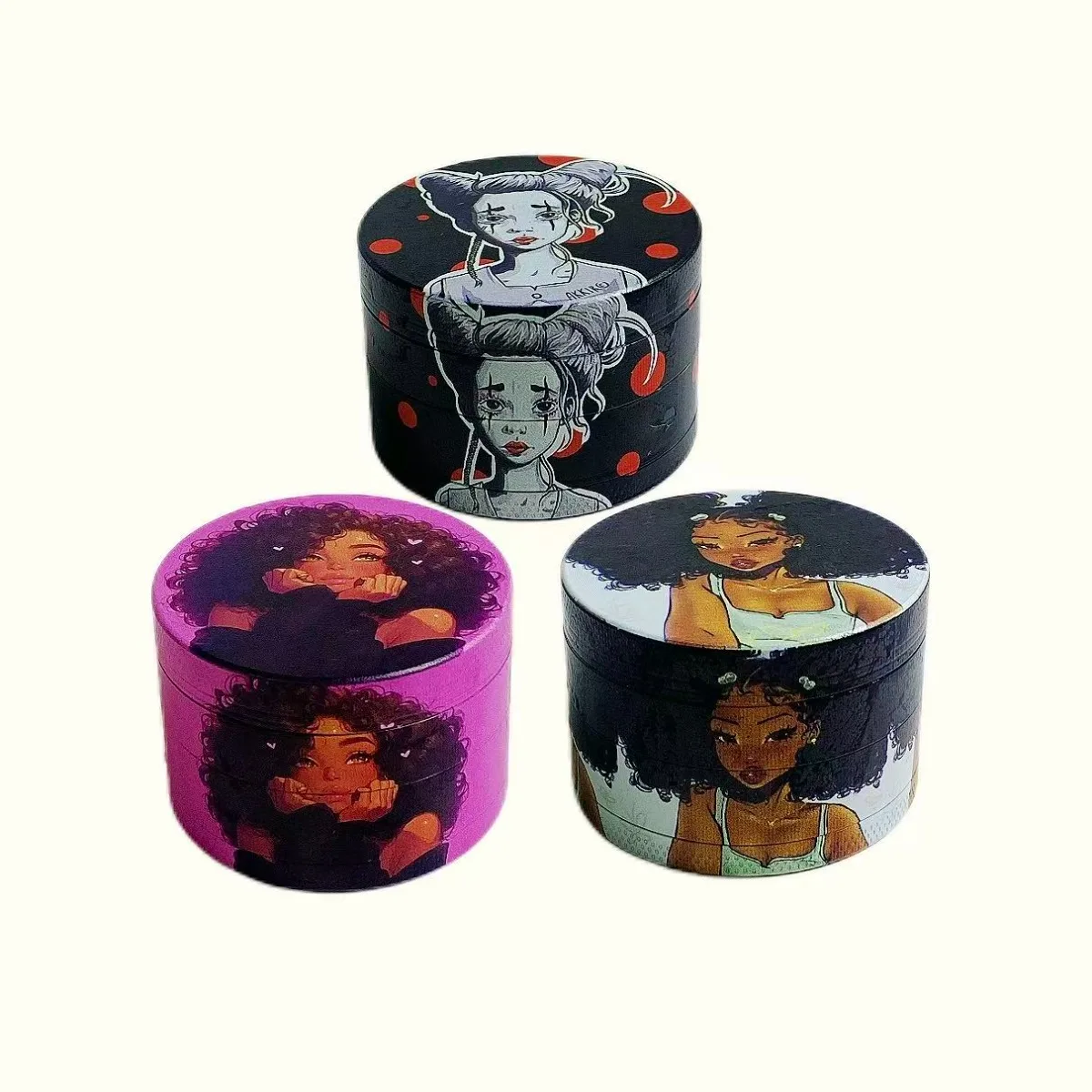 2 Inch 5cm Cute Girl Art 4 Layer Zinc Alloy Herb Grinder Pollen Catcher Cleaning Brush Magnetic Closure Manual Smoking Tool Gift
2 Inch 5cm Cute Girl Art 4 Layer Zinc Alloy Herb Grinder Pollen Catcher Cleaning Brush Magnetic Closure Manual Smoking Tool Gift