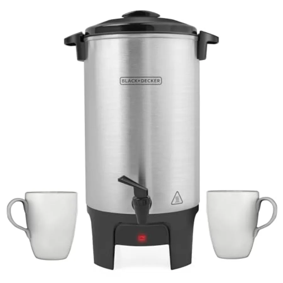 40 Cup Coffee Urn Fast Brewing Aluminum Keep Warm Function Heat Resistant Handles Indicator Light
40 Cup Coffee Urn Fast Brewing Aluminum Keep Warm Function Heat Resistant Handles Indicator Light