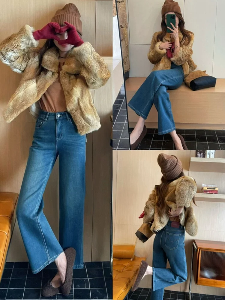 Новые зимние женские джинсы-колокольчики с высокой талией на подкладке, эластичные брюки с девятью трубкой, винтажные гонконгские повседневные брюки...
Новые зимние женские джинсы-колокольчики с высокой талией на подкладке, эластичные брюки с девятью трубкой, винтажные гонконгские повседневные брюки...