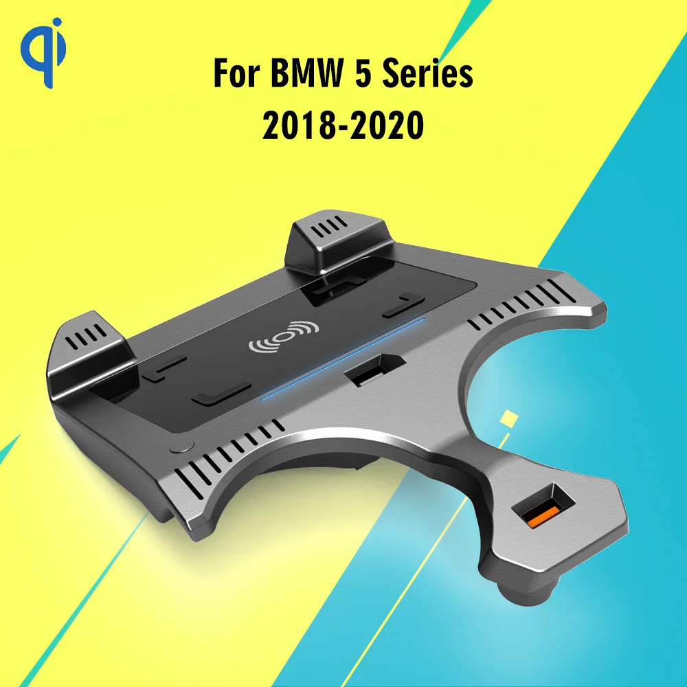 15V Car Wireless Charger For BMW 5 6 Series G30 G32 G38 2018-2021 Bracket Wireless Fast Charging Cigarette Lighter Accessories
15V Car Wireless Charger For BMW 5 6 Series G30 G32 G38 2018-2021 Bracket Wireless Fast Charging Cigarette Lighter Accessories