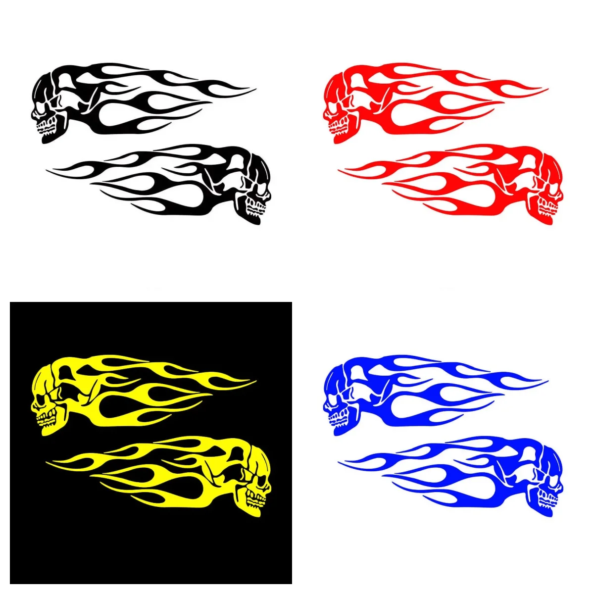 2PCS Skull Flame Badge Car Sticker - PVC Stylish Waterproof Vinyl Decal, Shaped Auto Decoration Accessory
2PCS Skull Flame Badge Car Sticker - PVC Stylish Waterproof Vinyl Decal, Shaped Auto Decoration Accessory