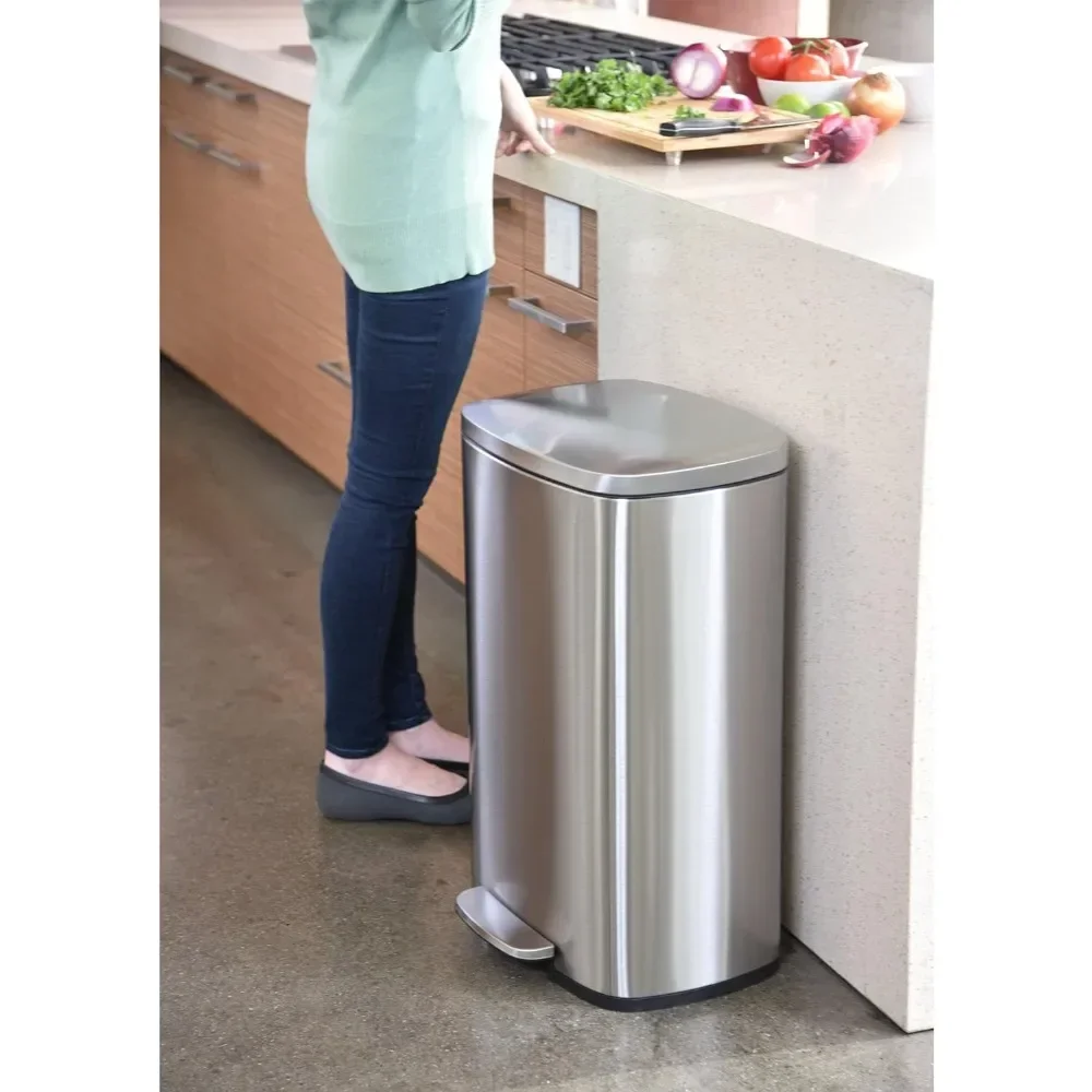 For 13.2 Gallons Kitchen Trash Can with Lid and Odor Filter, Stainless Steel 50 Liter Trashcan, Silent Lid Close Wastebasket
For 13.2 Gallons Kitchen Trash Can with Lid and Odor Filter, Stainless Steel 50 Liter Trashcan, Silent Lid Close Wastebasket